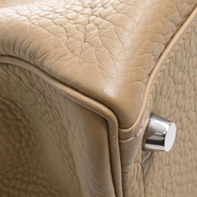 Kelly dépêches leather handbag Hermès Khaki in Leather - 26452528