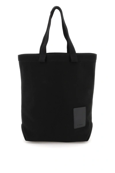 Shop Il Bisonte Cotton Tote Bag In Black