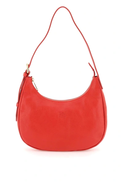 Shop Il Bisonte Vacchetta Leather Shoulder Bag In Red