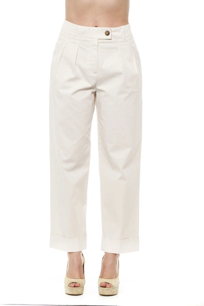 Shop Peserico Beige Cotton Jeans &amp; Women's Pants