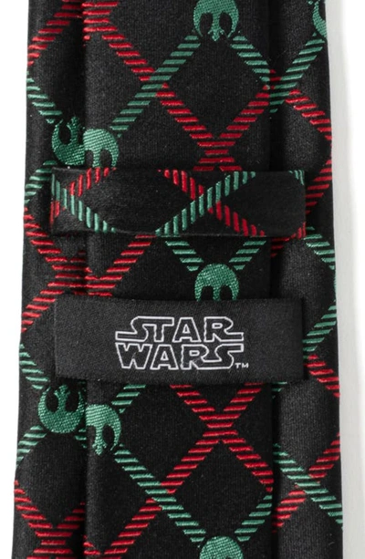 Shop Cufflinks, Inc Star Wars Rebel Alliance Plaid Silk Blend Tie In Red