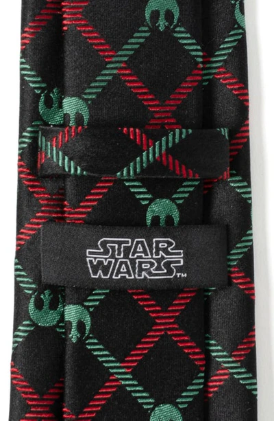 Cufflinks, Inc Star Wars Rebel Alliance Plaid Silk Blend Tie In Red