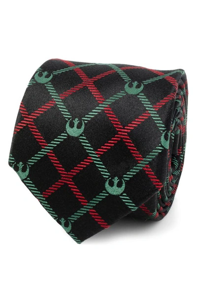 Shop Cufflinks, Inc . Star Wars Rebel Alliance Plaid Silk Blend Tie In Red