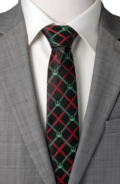 Cufflinks, Inc Star Wars Rebel Alliance Plaid Silk Blend Tie In Red