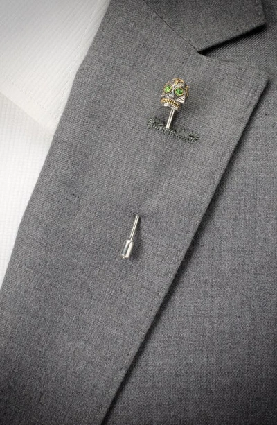 Shop Cufflinks, Inc . Embellished Sugar Skull Stick Pin In Silver