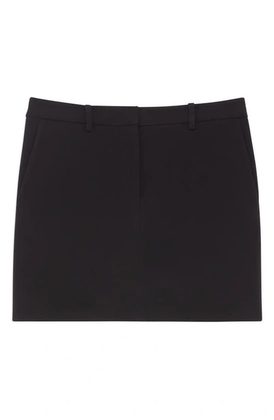 Shop Theory Crepe Miniskirt In Black