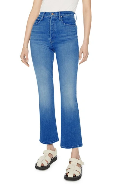 Shop Mother The Tripper High Waist Ankle Slim Bootcut Jeans In Work Hard Play Hard