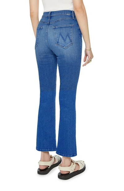 Shop Mother The Tripper High Waist Ankle Slim Bootcut Jeans In Work Hard Play Hard