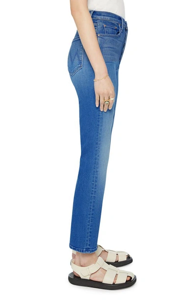 Shop Mother The Tripper High Waist Ankle Slim Bootcut Jeans In Work Hard Play Hard
