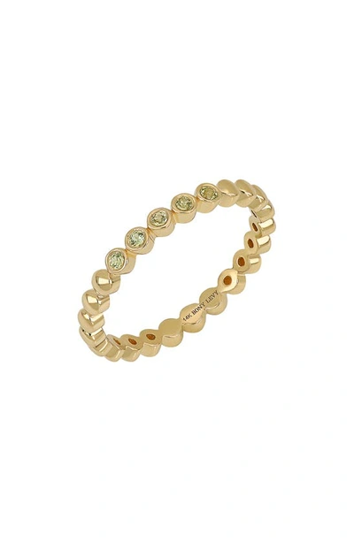 Shop Bony Levy 14k Gold Peridot Bezel Ring In 14k Yellow Gold