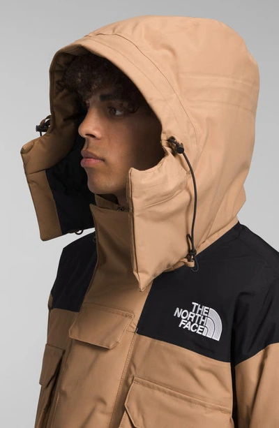 Shop The North Face Coldworks Water Repellent Hooded Parka In Almond Butter/ Tnf Black