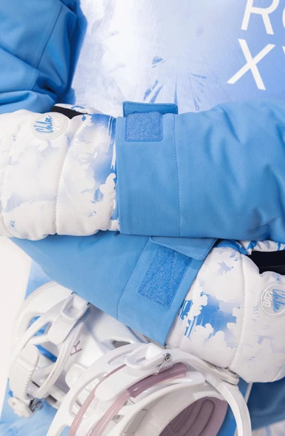 Roxy Flint Creek Water Repellent Ski Mittens In Clouds
