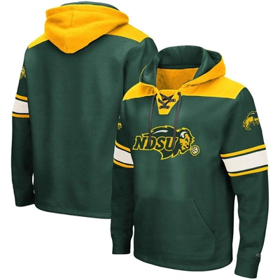 Shop Colosseum Green Ndsu Bison 2.0 Lace-up Pullover Hoodie