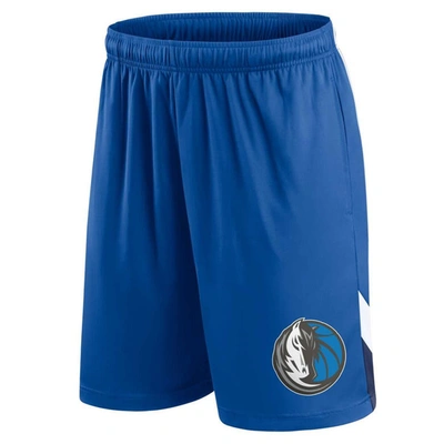 Shop Fanatics Branded Blue Dallas Mavericks Slice Shorts