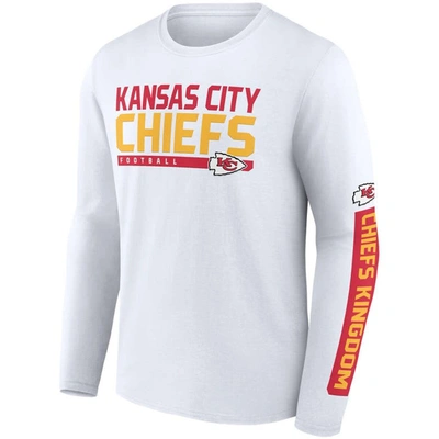 Shop Fanatics Branded Red/white Kansas City Chiefs Two-pack 2023 Schedule T-shirt Combo Set