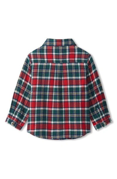 Shop Hatley Holiday Plaid Cotton Flannel Button-up Shirt
