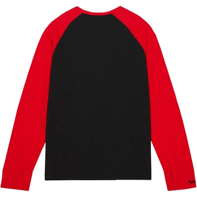 Shop Mitchell & Ness Black Ohio State Buckeyes Legendary Slub Raglan Long Sleeve T-shirt