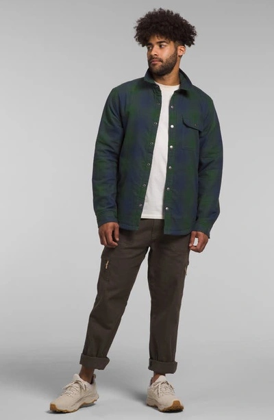 Shop The North Face Campshire Insulated Shirt In Pine Needle Med Horizon Plaid