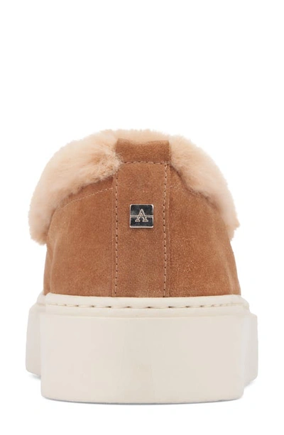 Shop Aquatalia Letty Faux Fur Lined Slip-on Shoe In Whw