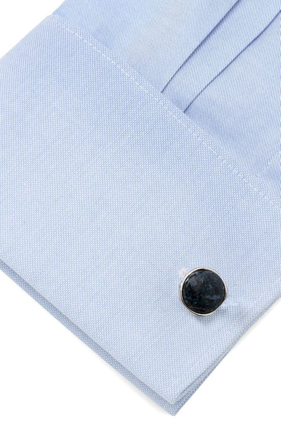 Cufflinks, Inc Men's Ox And Bull Trading Co. Sterling Silver & Pietersite Cufflinks In Navy