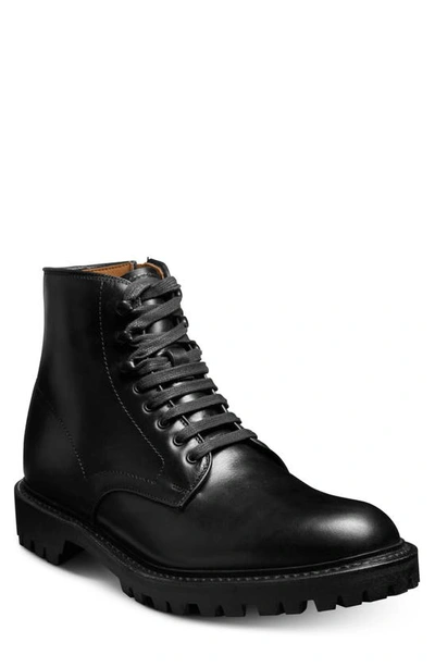 Shop Allen Edmonds Higgins Waterproof Plain Toe Boot In Black