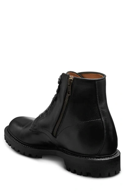 Shop Allen Edmonds Higgins Waterproof Plain Toe Boot In Black