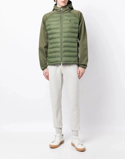 Shop Polo Ralph Lauren Thor Hybrid Padded Jacket In Green