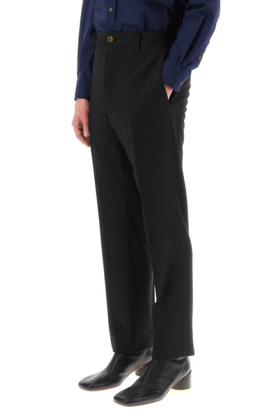 Shop Vivienne Westwood 'cruise' Pants In Lightweight Wool In Black