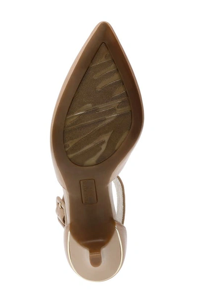 Anne Klein Fabulist Womens Ankle Wrap Dress Pumps In Natural