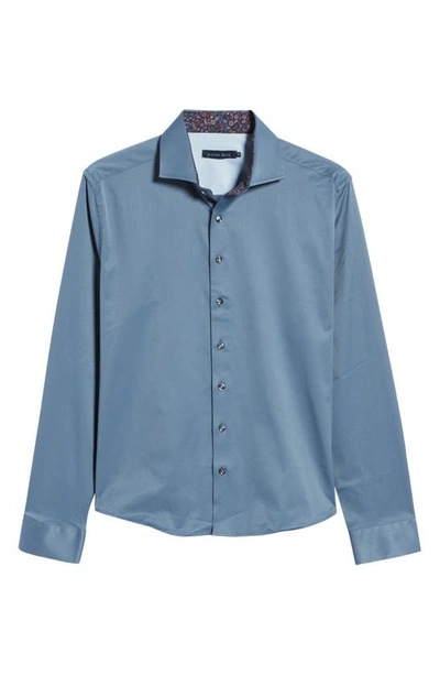 Stone Rose Dry Touch® Performance Button-up Shirt In Navy