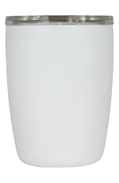 Shop Vinglace Glass Lined Stainless Steel Everyday Glass In White