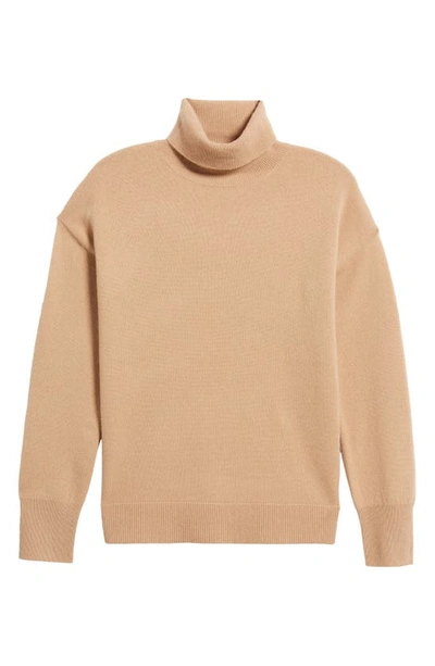 Nordstrom Cashmere Turtleneck Sweater In Camel