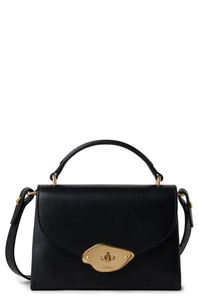 Shop Mulberry Small Lana Top Handle Crossbody Bag In Black