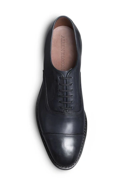 Shop Allen Edmonds Park Avenue Cap Toe Oxford In Navy