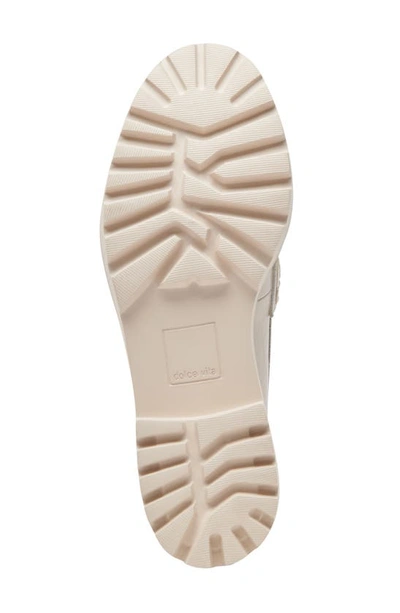 Shop Dolce Vita Harlen Platform Loafer In Ivory Crinkle Patent