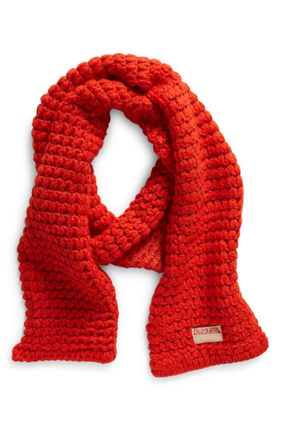 Shop Paloma Wool Guillao Merino Wool & Mohair Scarf In Red