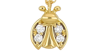 Shop Bony Levy Icon Diamond Bug Pendant Necklace In 18k Yellow Gold