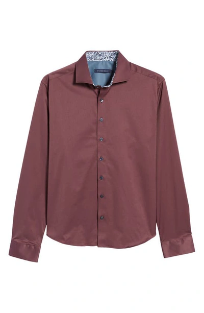 Stone Rose Dry Touch® Performance Button-up Shirt In Purple