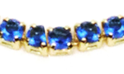 Shop Panacea Crystal Tennis Necklace In Blue