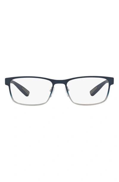 Shop Prada 55mm Rectangular Optical Glasses In Blue Gradient