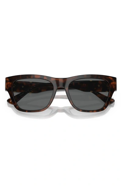 Shop Versace 55mm Square Sunglasses In Havana