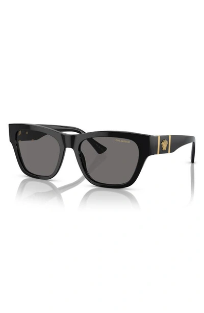 Versace Mens Square Sunglasses In Black In Black