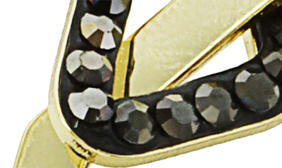 Shop Panacea Geo Link Drop Earrings In Hematite