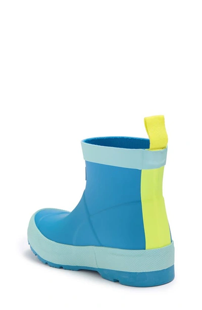 Shop Hunter Kids' Play Waterproof Rain Boot In Plhse Blue/ Bleached Blue