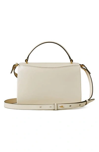 Mulberry Lana High Gloss Leather Top Handle Bag In Eggshell
