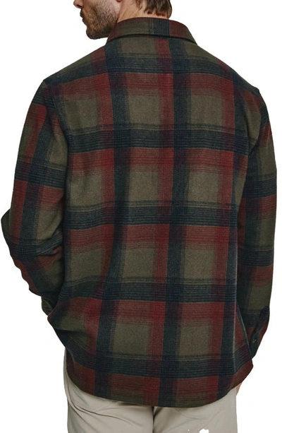 Shop 7 Diamonds Generation Plaid Stretch Flannel Button-up Overshirt In Forest