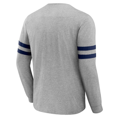 Shop Nfl X Darius Rucker Collection By Fanatics Heather Gray Seattle Seahawks Henley Long Sleeve T-shirt