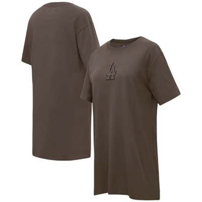 Shop Pro Standard Brown Los Angeles Dodgers Neutral T-shirt Dress