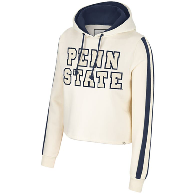 Shop Colosseum Cream Penn State Nittany Lions Perfect Date Cropped Pullover Hoodie