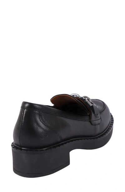 Shop Gentle Souls By Kenneth Cole Libby Platform Bit Loafer In Black Leather